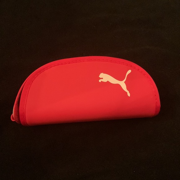 Puma Red Sunglasses Case Eyeware Half Moon - Picture 2 of 7